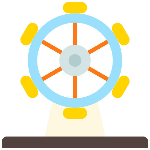 Ferris wheel ferris wheel funfair fairground icon
