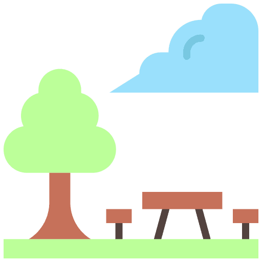 Rest area rest area nature people icon