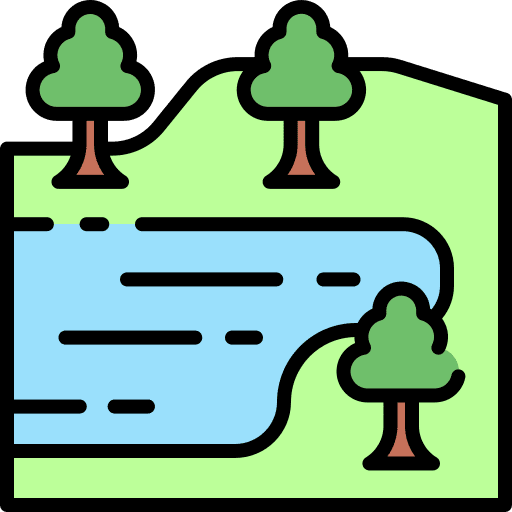 Lake trees water lake icon