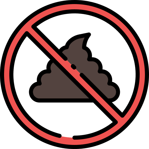 No poop excrement no poop waste icon