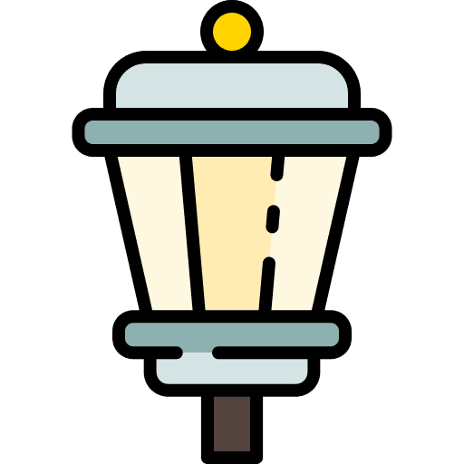 Street lamp light bulb lamp post illumination icon Street lamp light bulb lamp post illumination icon