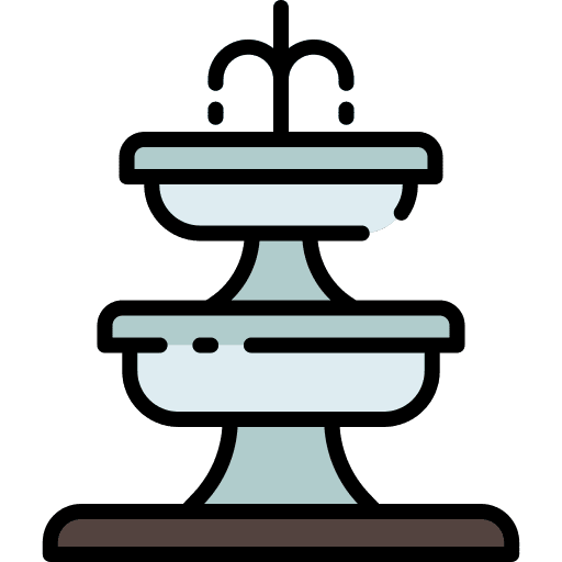 Fountain decoration fountain water icon Fountain decoration fountain water icon