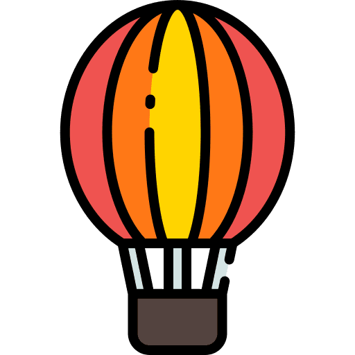 Hot air balloon holidays flight transportation icon Hot air balloon holidays flight transportation icon