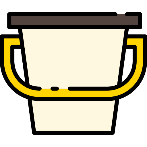 Bucket clean bucket housekeeping icon Bucket clean bucket housekeeping icon