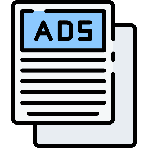 Document advertising printed products document icon