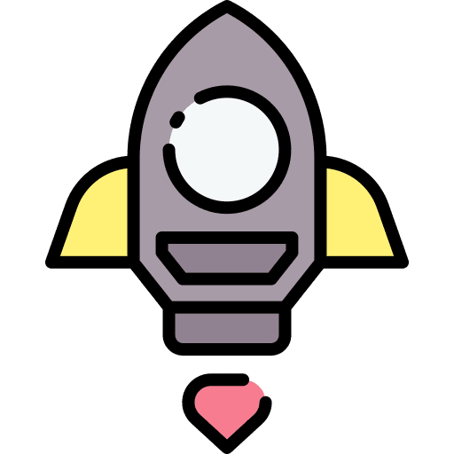 Rocket rocket launch space shuttle icon