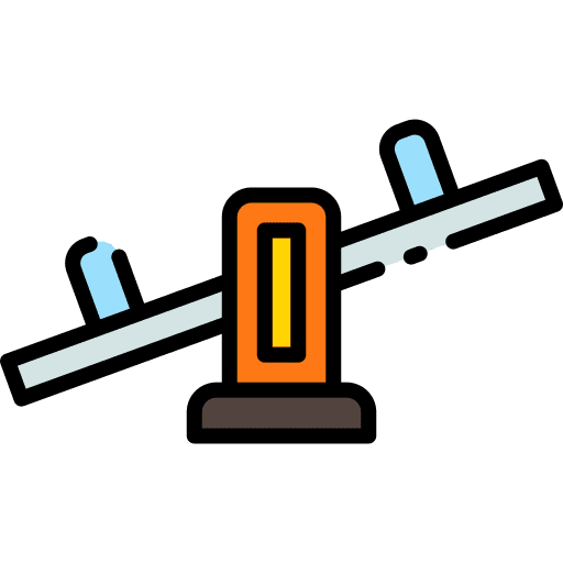 Seesaw playground fun attractions icon Seesaw playground fun attractions icon
