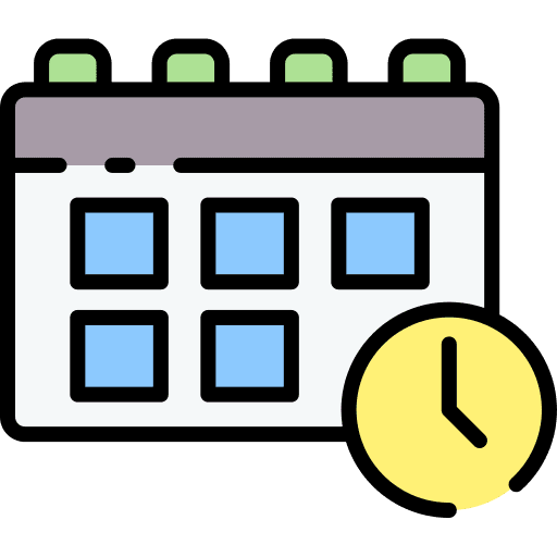 Schedule organization hour administration icon
