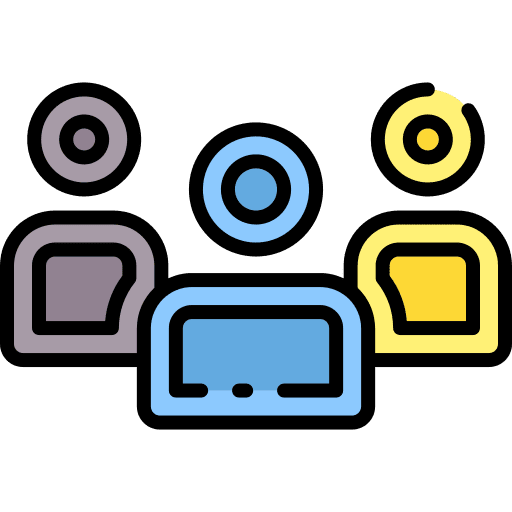 Audience end user client people icon Audience end user client people icon