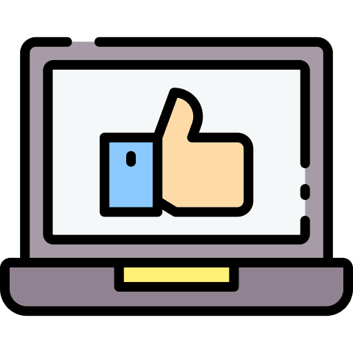 Like like button laptop like icon Like like button laptop like icon