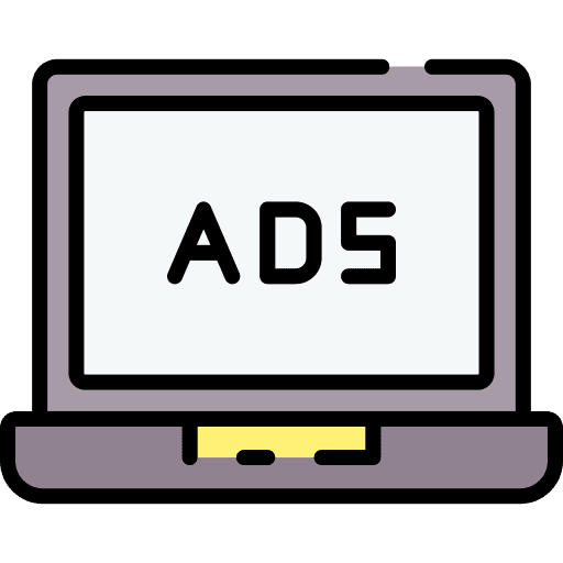 Online advertising laptop digital marketing online marketing icon Online advertising laptop digital marketing online marketing icon