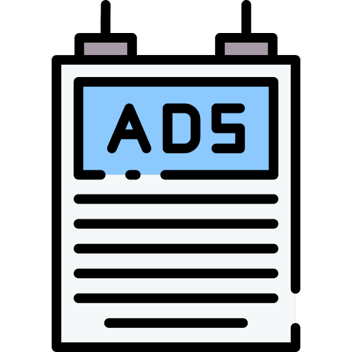 Poster campaign advertisement banner icon Poster campaign advertisement banner icon