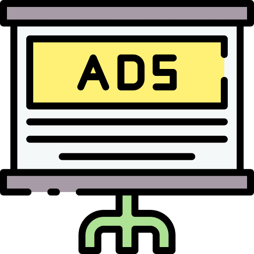 Presentation graphic campaign advertising icon Presentation graphic campaign advertising icon