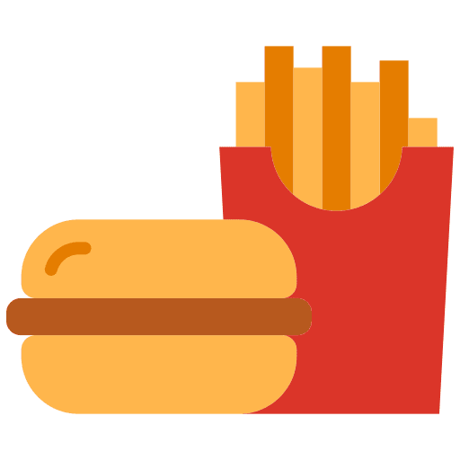 Fast food burger hamburger food icon Fast food burger hamburger food icon