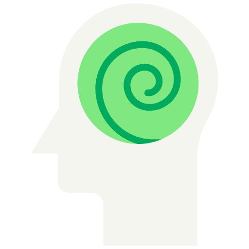 Hallucination addiction aware healthcare and medical icon