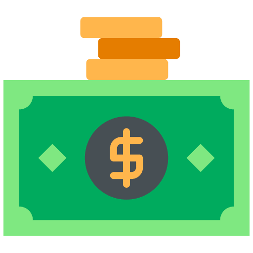 Money finance financing stack icon