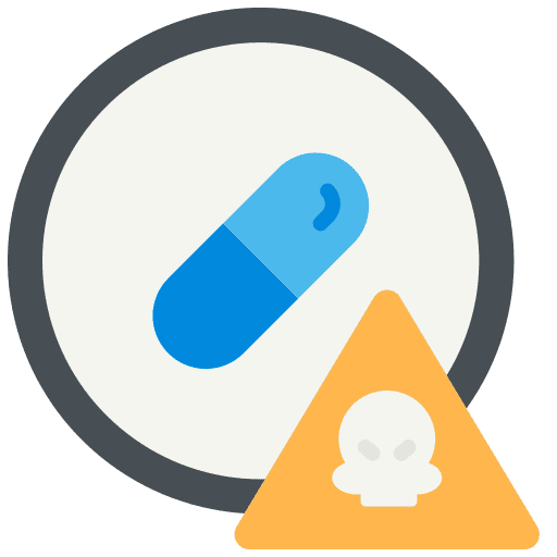 Overdose overdose cbd first aid kit icon