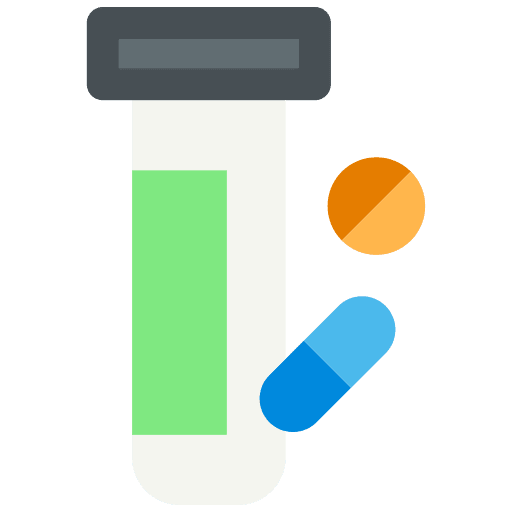 Drug test protection virus syringe icon Drug test protection virus syringe icon