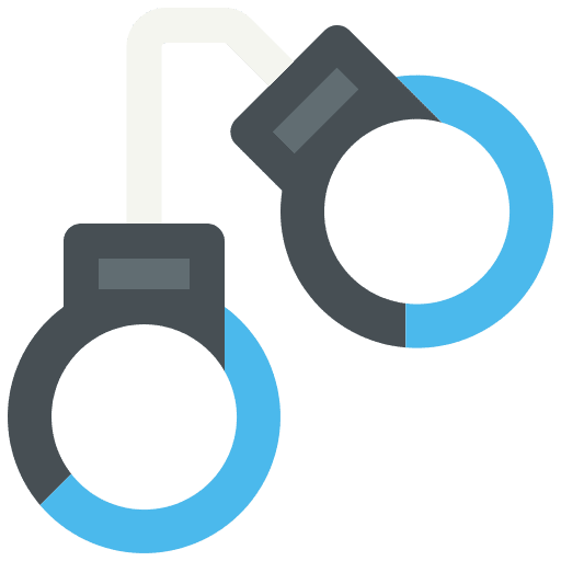 Handcuffs handcuff prision security icon Handcuffs handcuff prision security icon