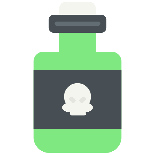 Poison poison skull container icon Poison poison skull container icon