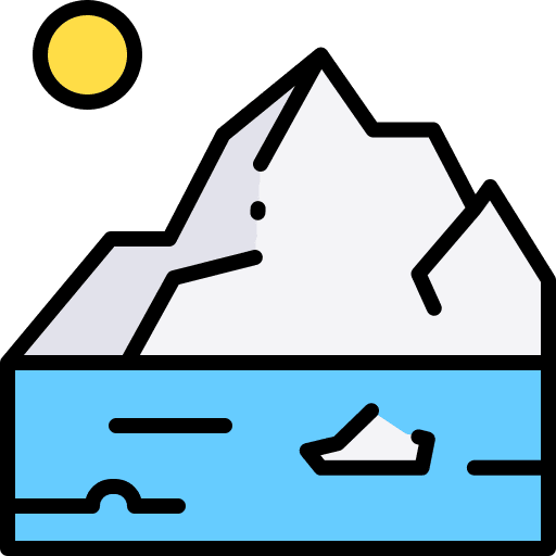 Glacier north pole glacier nature icon
