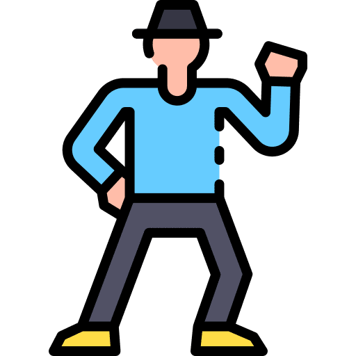 Dancing people birthday and party person icon Dancing people birthday and party person icon