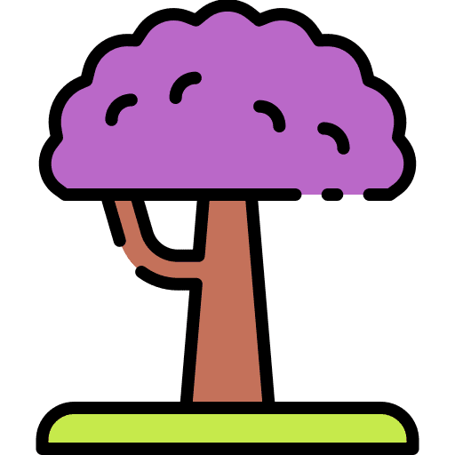 Jacaranda tree ecology nature icon Jacaranda tree ecology nature icon