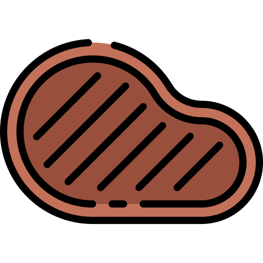 Steak grilled meat food and restaurant icon Steak grilled meat food and restaurant icon