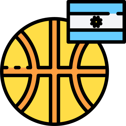 Basket ball argentinian match icon Basket ball argentinian match icon