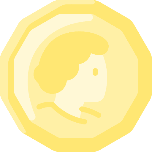 Coin american banking currency icon
