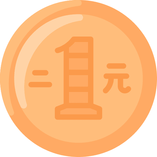 Coin old business and finance asian icon