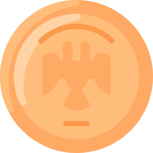 Coin old money banking icon Coin old money banking icon