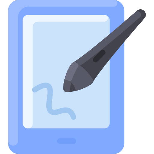 Pen tablet electronics graphic tablet graphic design icon