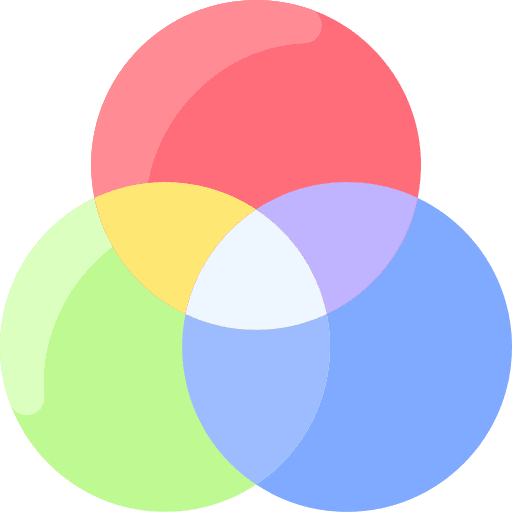 Rgb ui rgb color palette icon