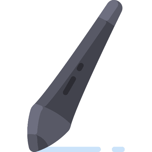 Tablet pen sketching art and design tablet pen icon