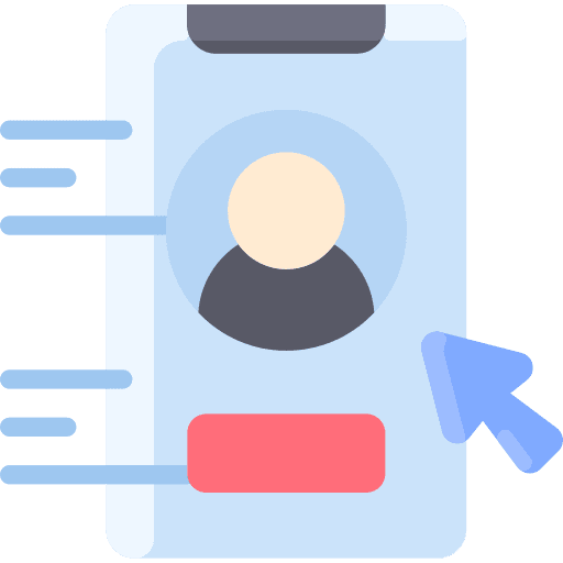 Smartphone ui click section icon Smartphone ui click section icon