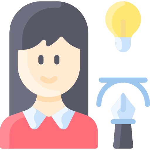 Woman vector illustrator idea icon Woman vector illustrator idea icon
