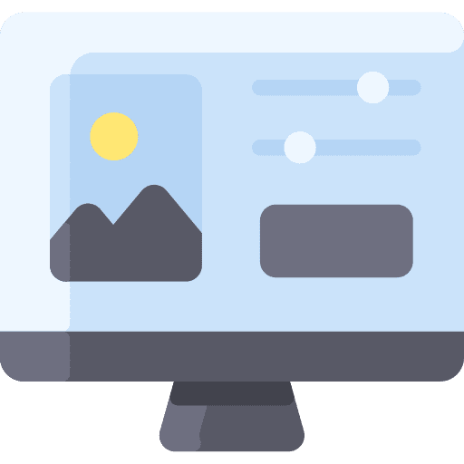Computer editing monitor computer icon Computer editing monitor computer icon