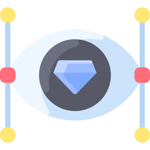 Eye view visibility art and design icon Eye view visibility art and design icon