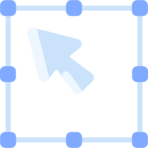 Selecting click object selection icon Selecting click object selection icon