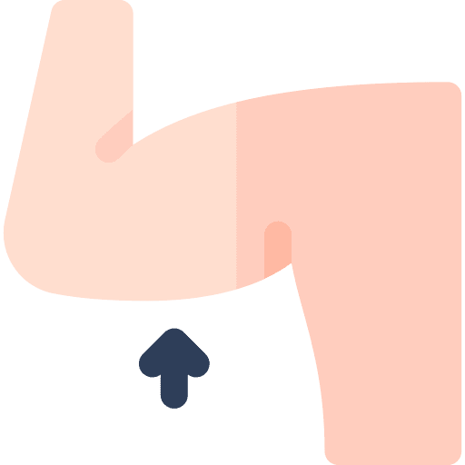 Arm healthcare and medical brachioplasty arm icon Arm healthcare and medical brachioplasty arm icon