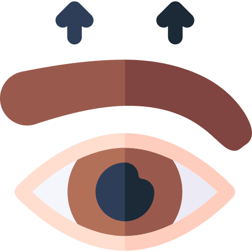 Eyebrow healthcare and medical eyebrow lifting icon Eyebrow healthcare and medical eyebrow lifting icon
