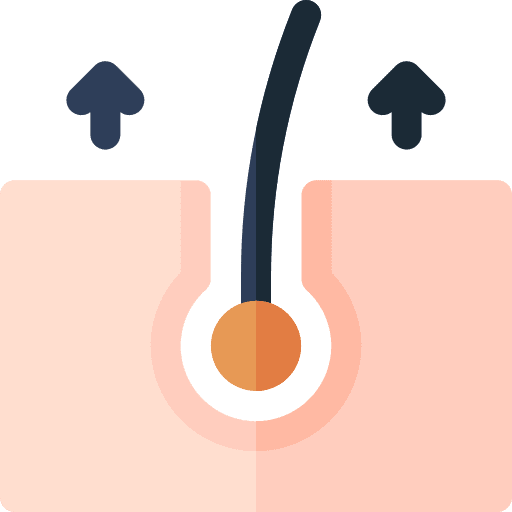 Hair removal skin depilation beauty icon