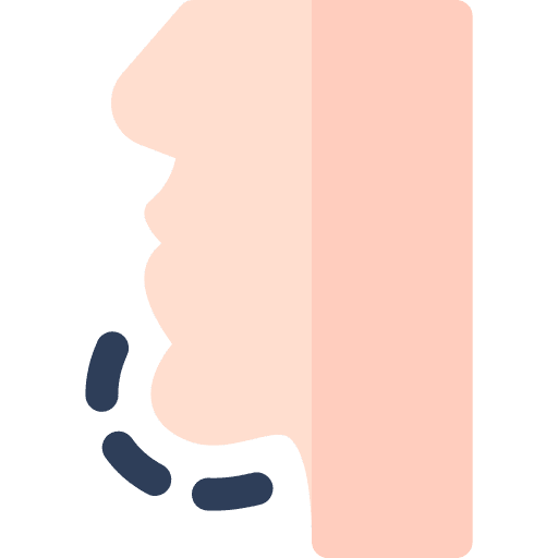 Mentoplasty genioplasty faces body part icon