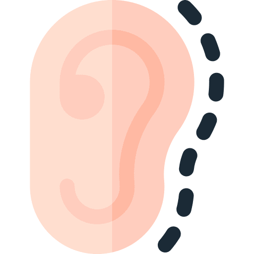 Ear surgeon body parts beauty icon Ear surgeon body parts beauty icon