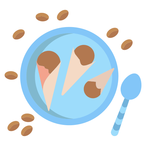Ice cream cone dessert food and restaurant icon