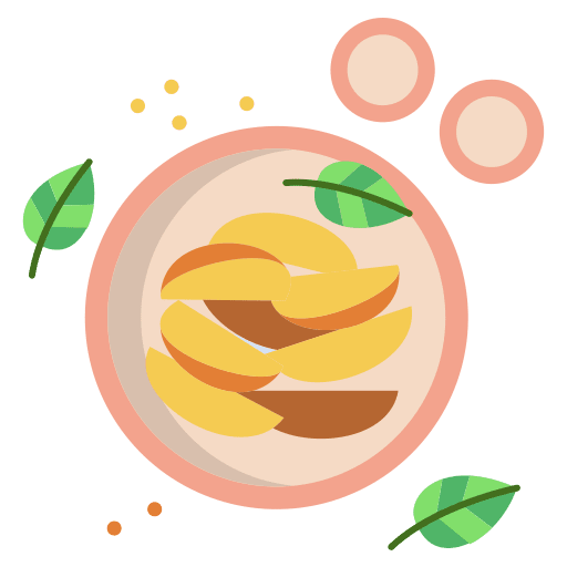 Potato food and restaurant junk food wedges icon