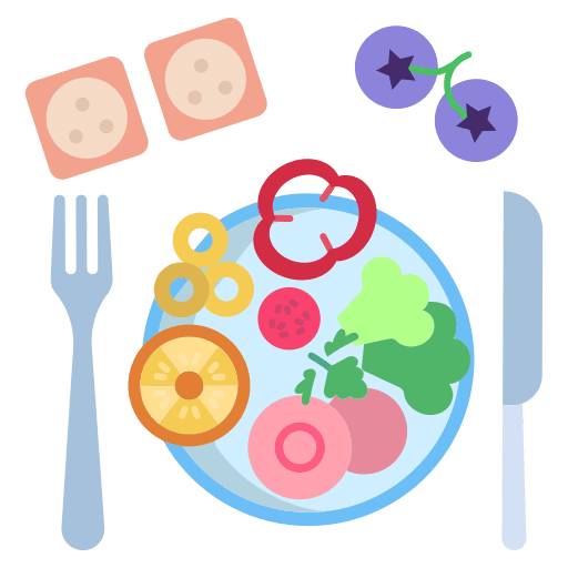 Salad food and restaurant meal knife icon