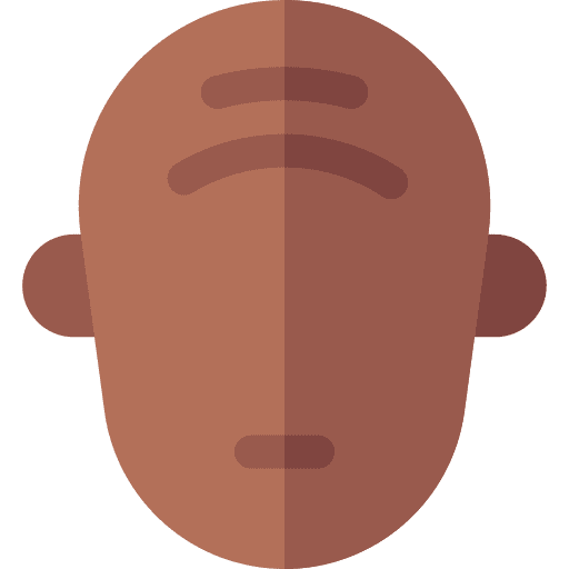 Wrinkles old forehead face icon Wrinkles old forehead face icon