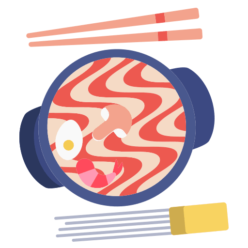 Noodles chopsticks mushroom egg icon Noodles chopsticks mushroom egg icon